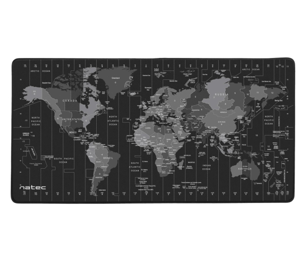 Natec PODKŁADKA POD MYSZ TIME ZONE MAP MAXI 800X400MM - 1470201 - zdjęcie